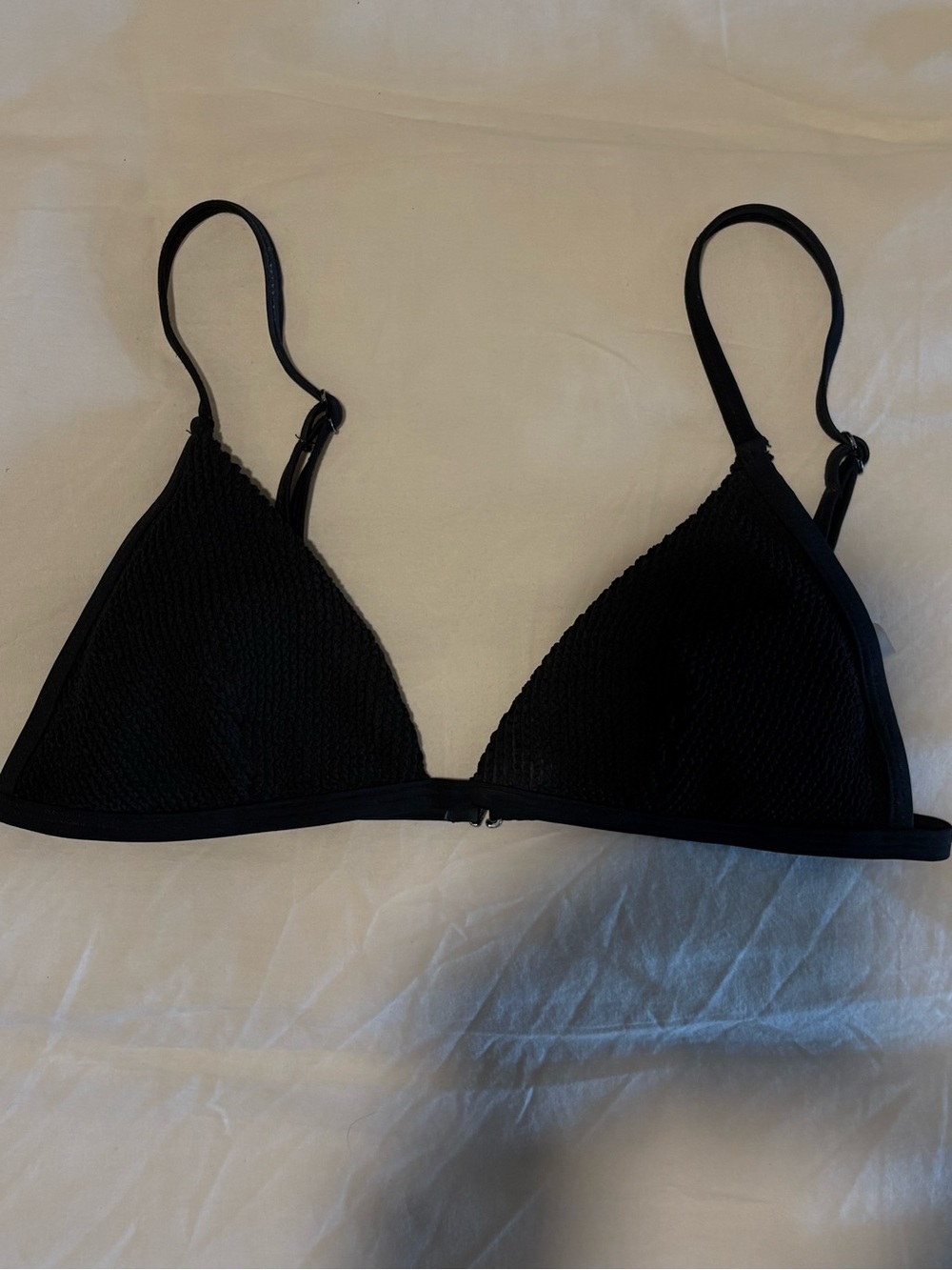 Good American Always Fits Bikini Top Black XS